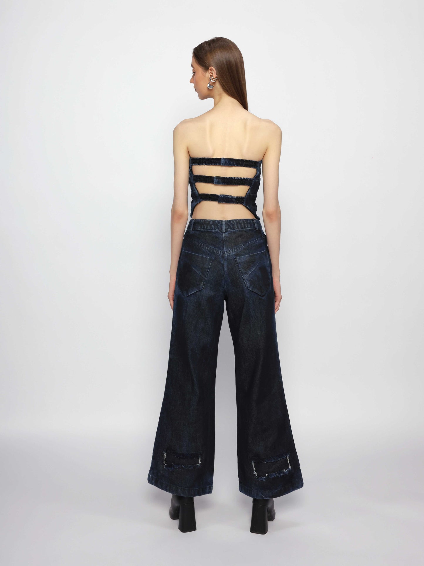 Diffused Denim Pants