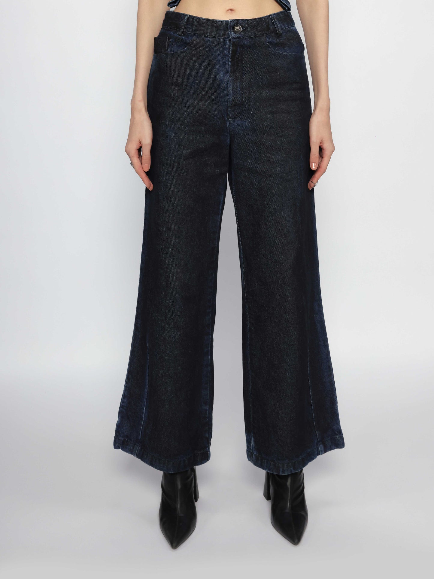 Diffused Denim Pants
