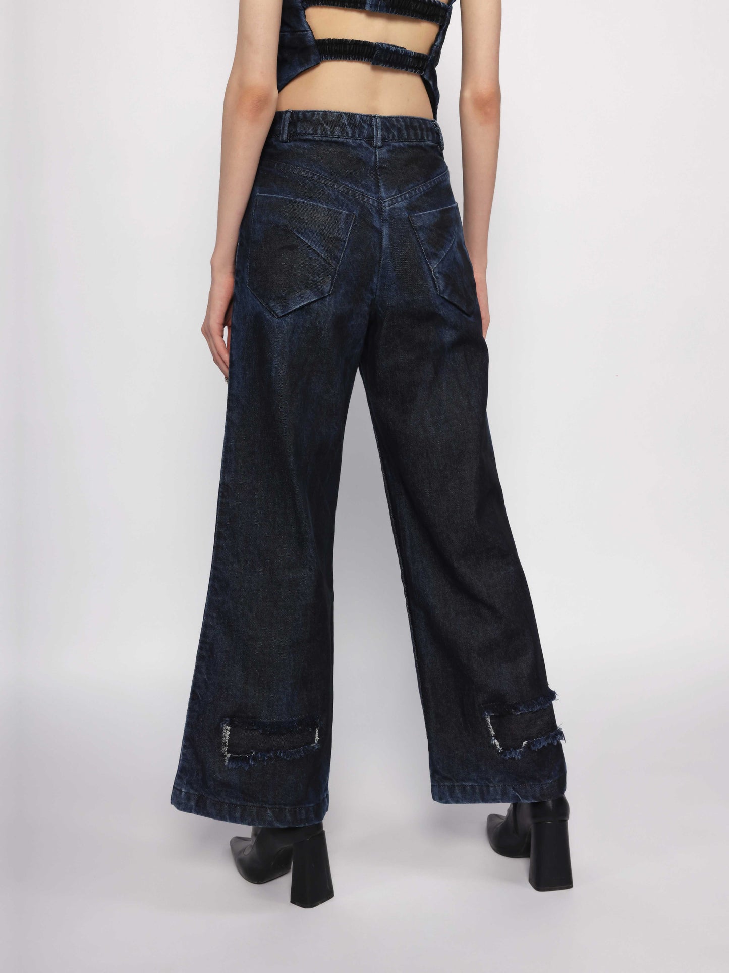 Diffused Denim Pants