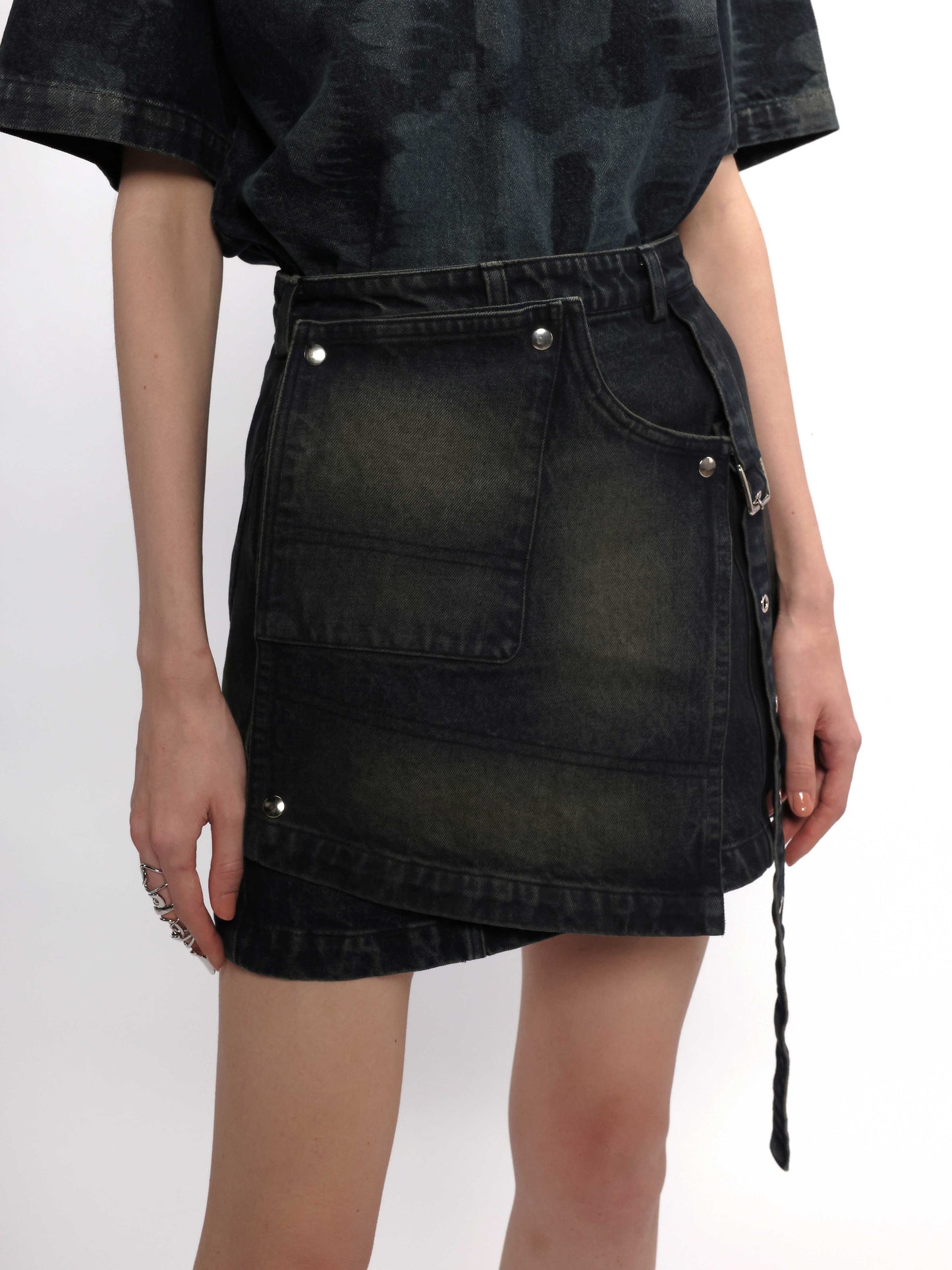 2x1 Mini Denim Skirt