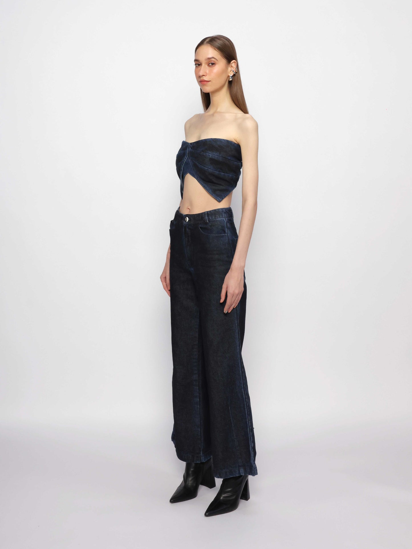 Diffused Denim Pants