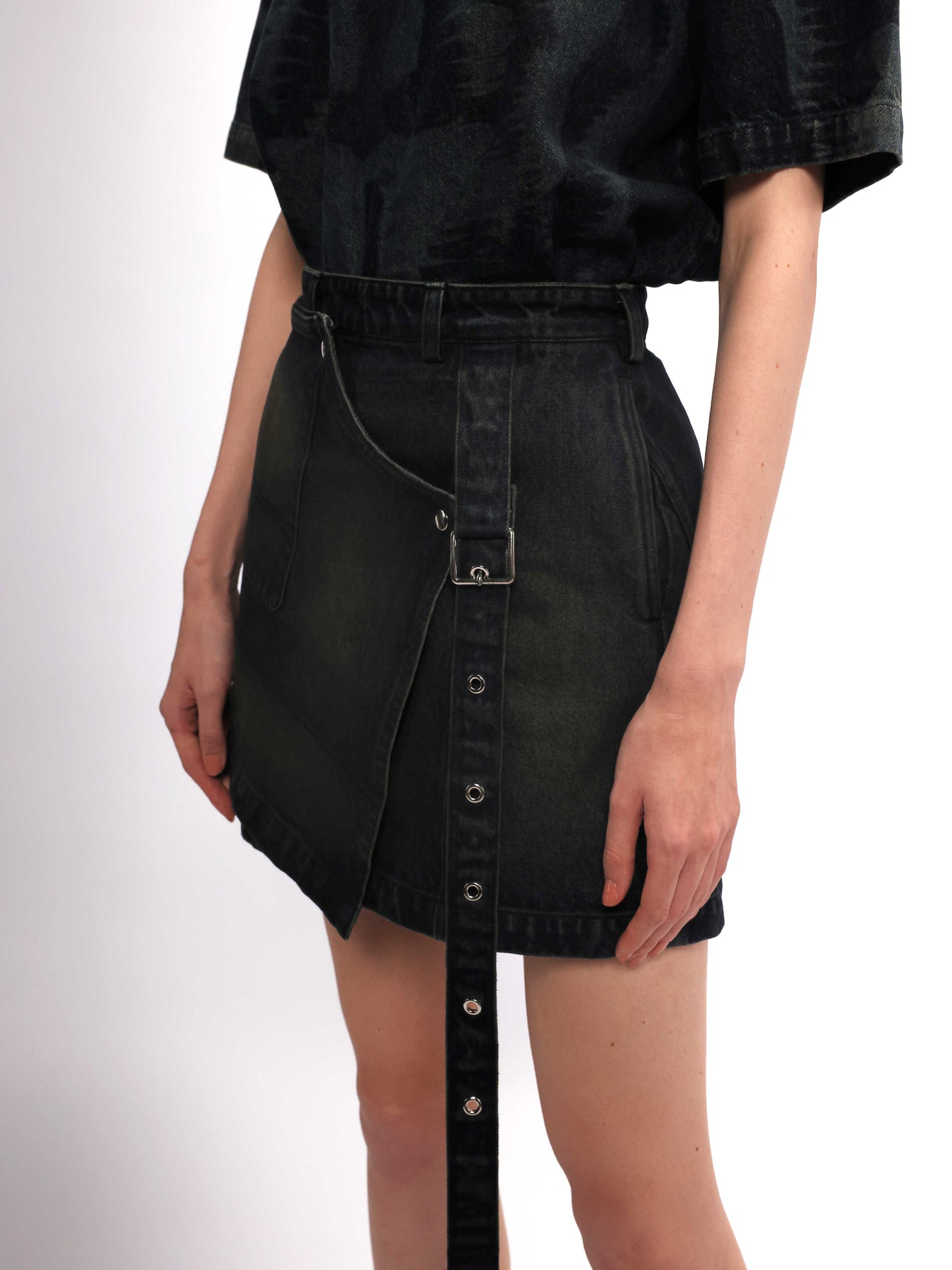 2x1 Mini Denim Skirt
