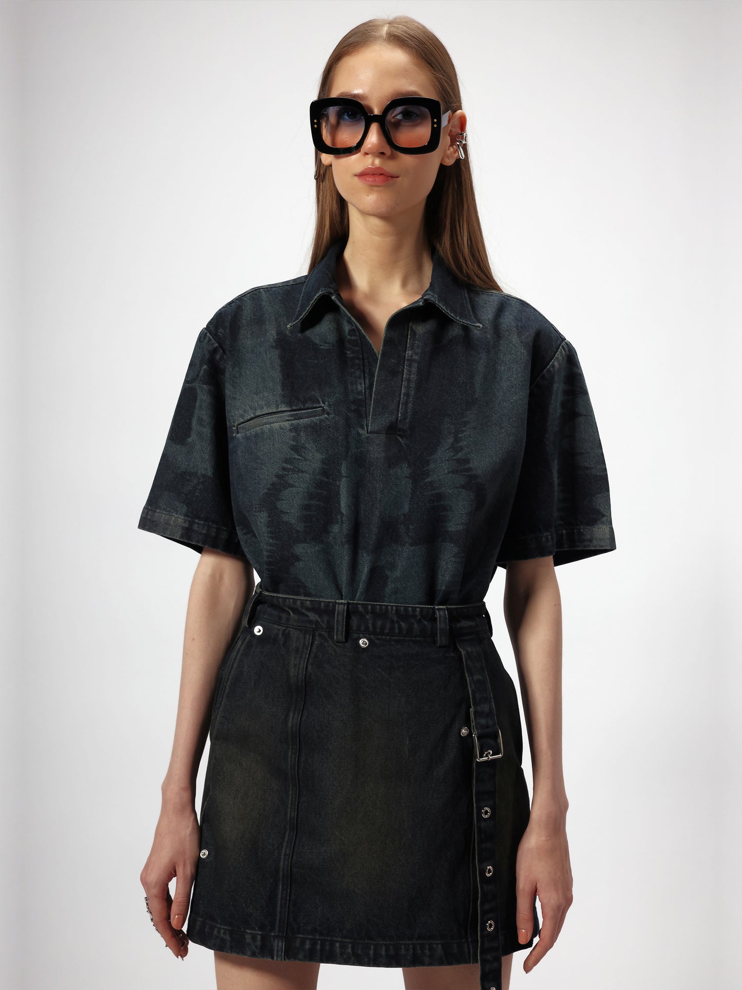 2x1 Mini Denim Skirt