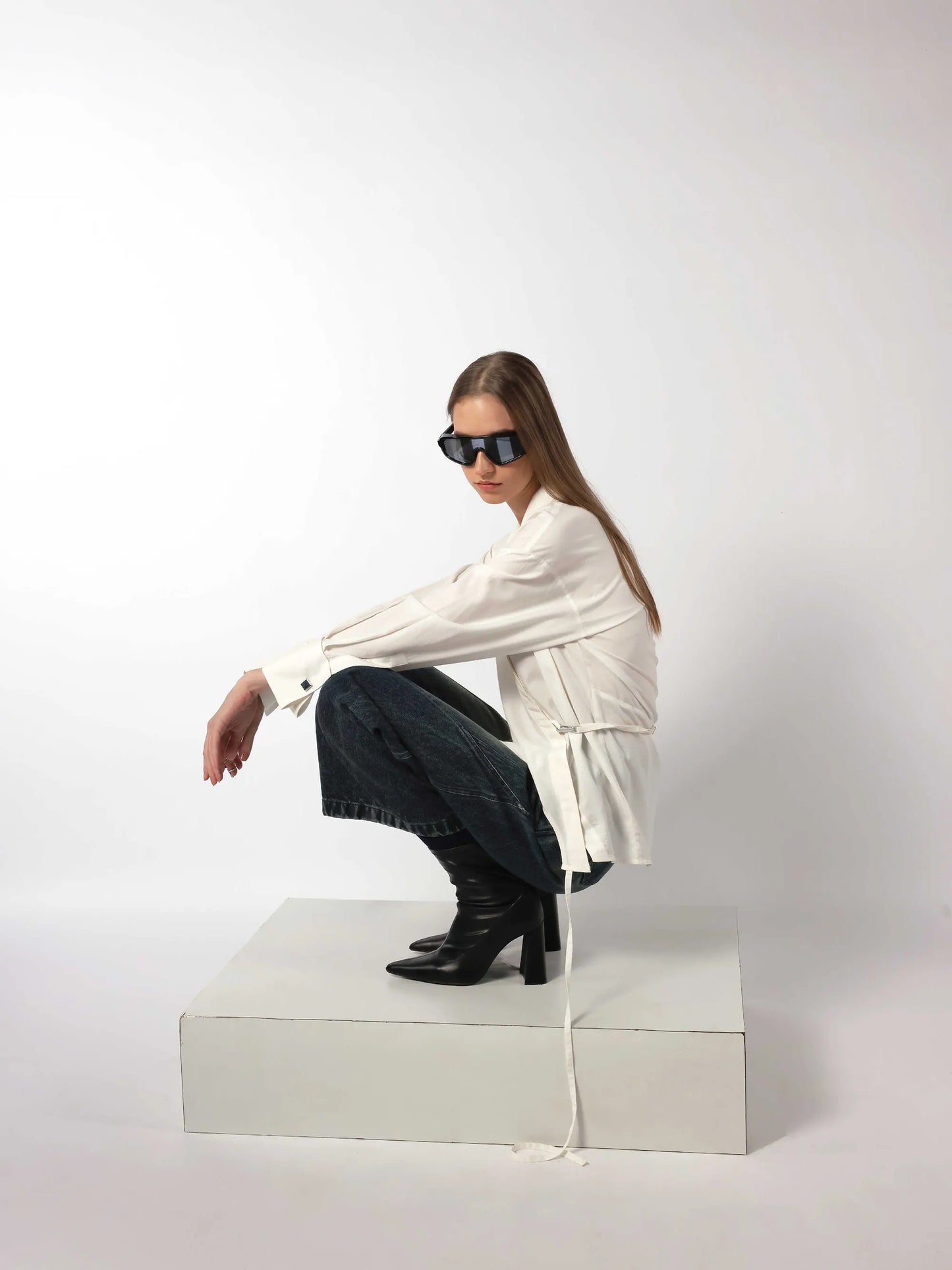 Lady In White Aloe Vera Shirt