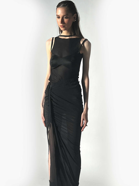 Pure Silk Drape Skirt