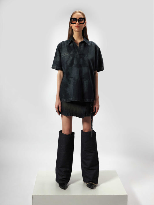 Therapy Tshirt and 2x1 Denim Skirt Set