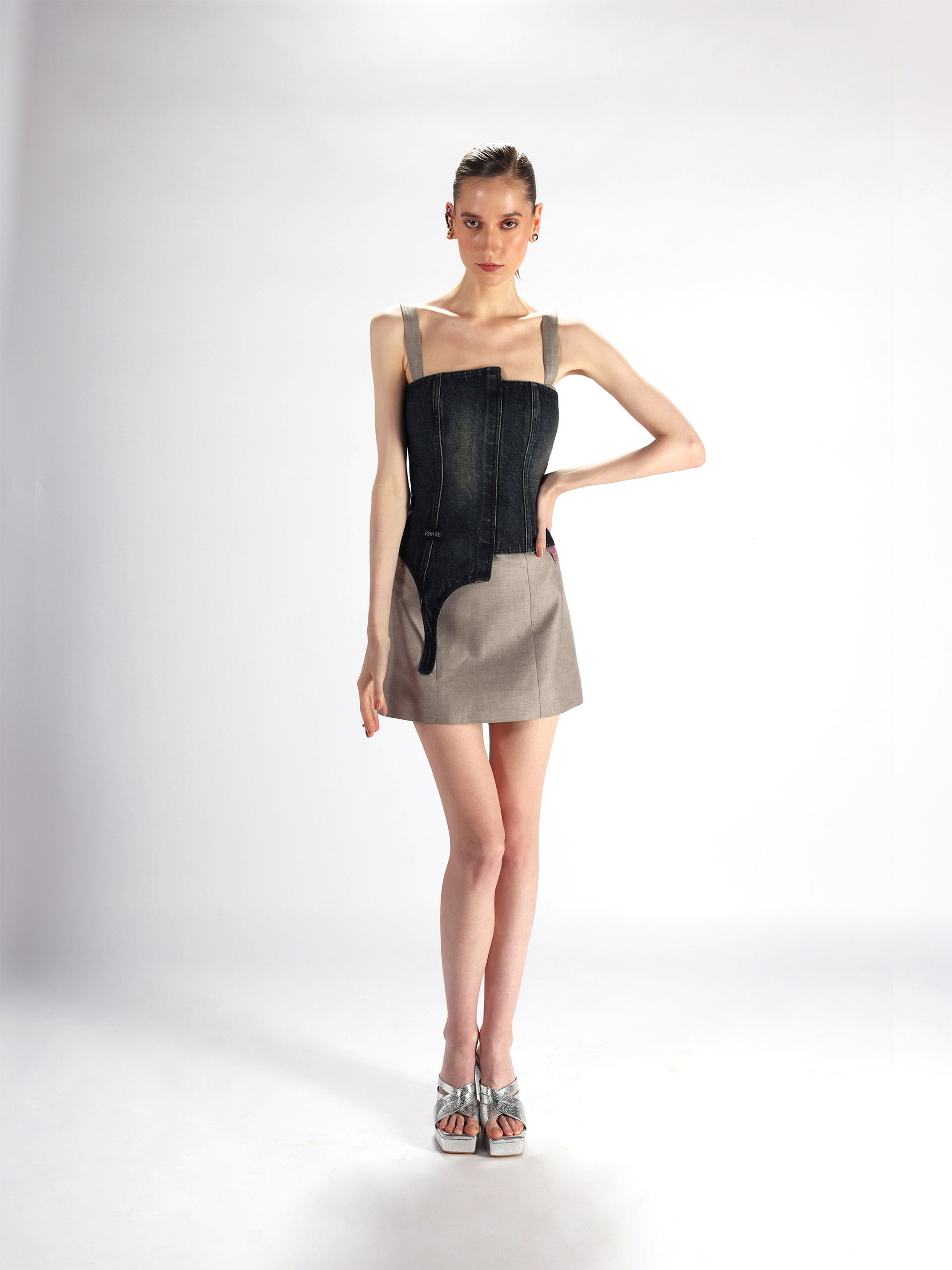 Edith Corset: Indigo