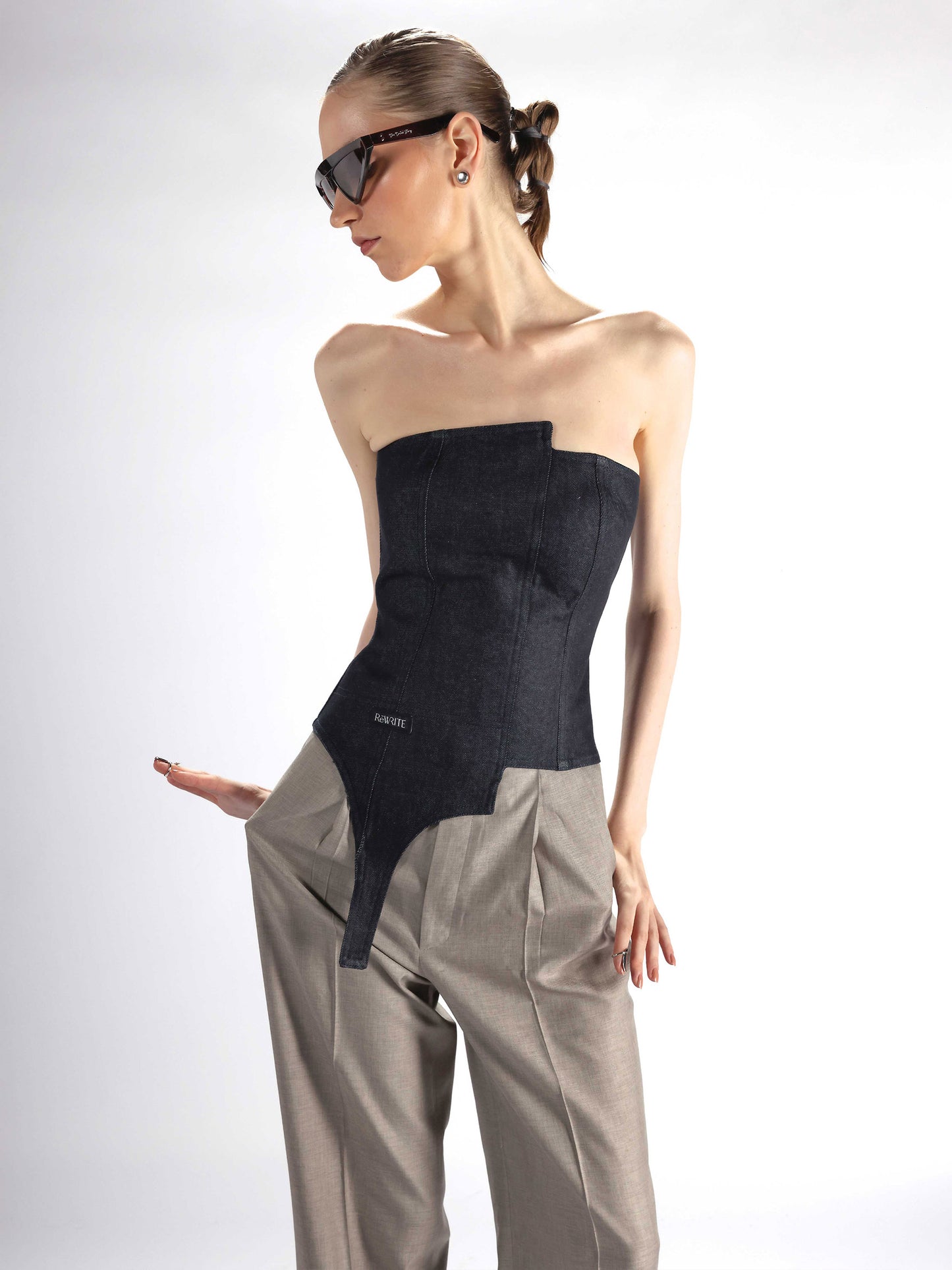 Edith Corset: Indigo