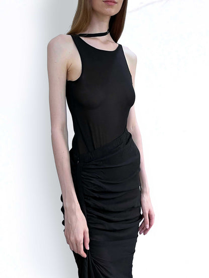 Pure Silk Drape Skirt