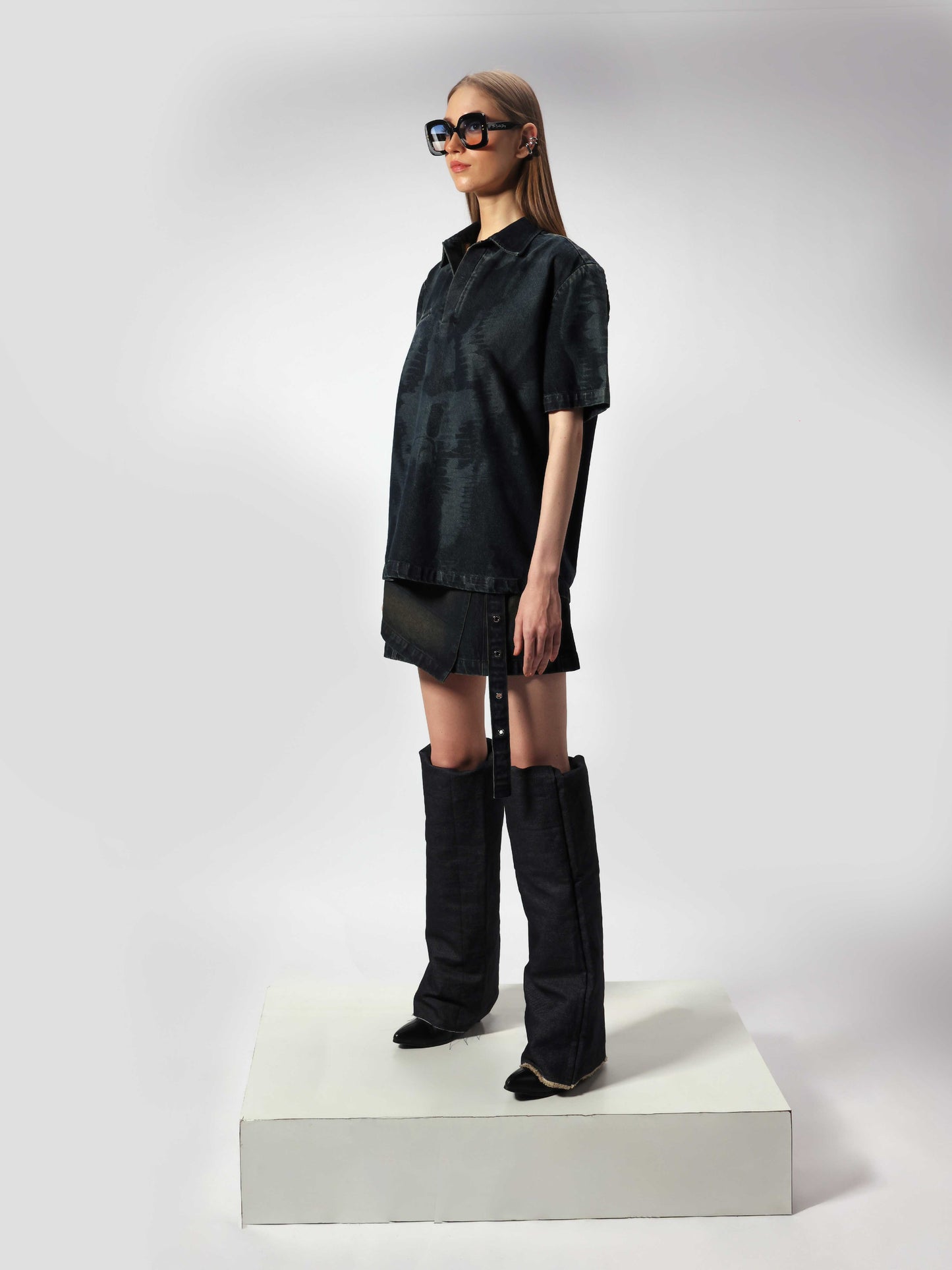 Therapy Tshirt and 2x1 Denim Skirt Set