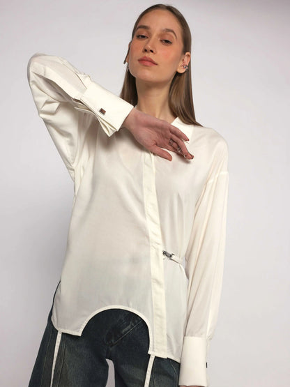 Lady In White Aloe Vera Shirt