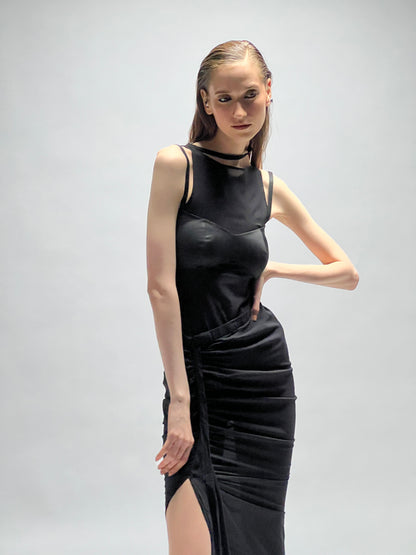 Pure Silk Drape Skirt