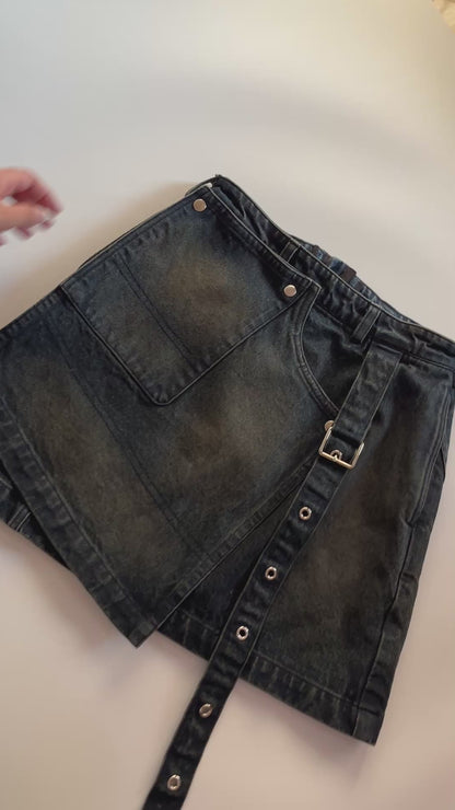 2x1 Mini Denim Skirt